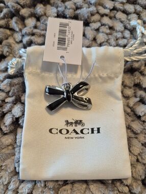 NWT Coach Bow Shoelace Charm [C35]